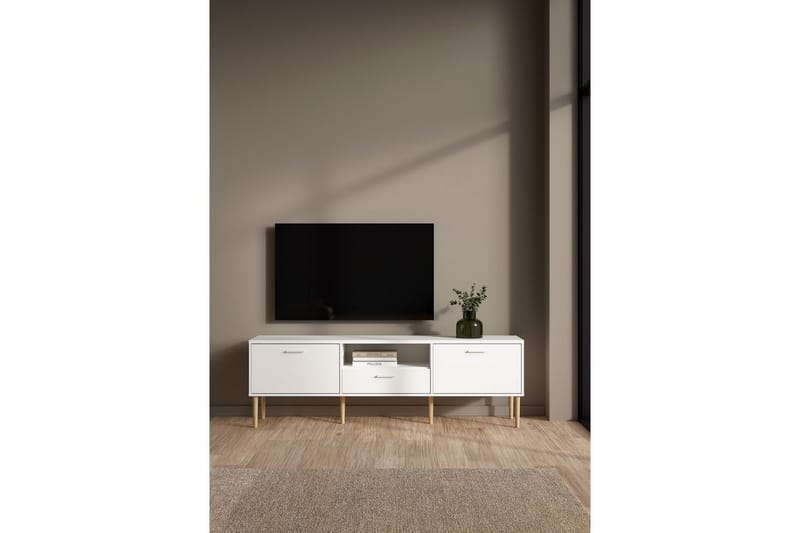 Yumi TV-bænk 177 cm - Hvid - Møbler - TV borde & mediemøbler - TV-borde