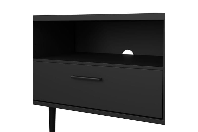 Yumi TV-bænk 177 cm - Sort - Møbler - TV borde & mediemøbler - TV-borde