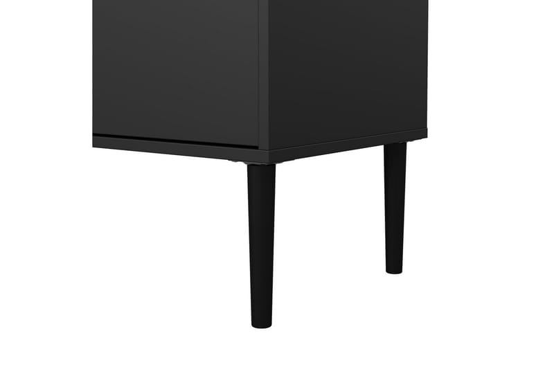 Yumi TV-bænk 177 cm - Sort - Møbler - TV borde & mediemøbler - TV-borde