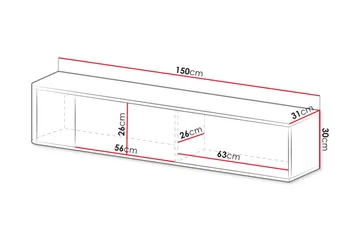 Zalricus Tv-skåp 150 cm - Beige - Møbler - TV borde & mediemøbler - TV-borde