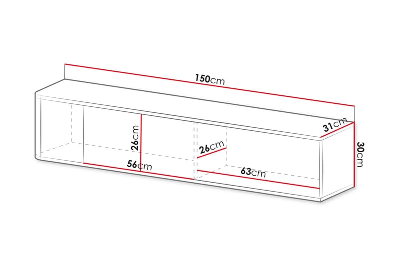 Zalricus Tv-skåp 150 cm - Beige - Møbler - TV borde & mediemøbler - TV-skab