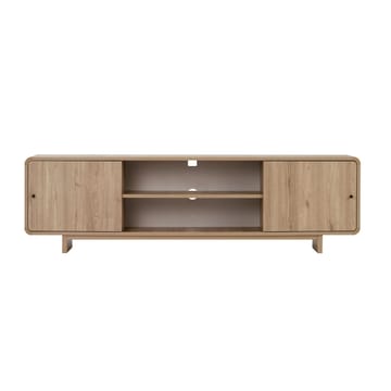 Zavio TV-bord 180 cm med Opbevaring, Træ- og Egetræsudseende - Natur - Møbler - TV borde & mediemøbler - TV-borde