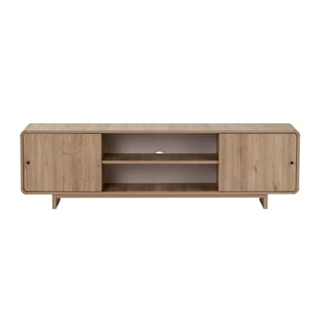 Zavio TV-bord 180 cm med Opbevaring, Træ- og Egetræsudseende - Natur - Møbler - TV borde & mediemøbler - TV-borde