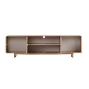 Zavio TV-bord 180 cm med Opbevaring, Træ- og Egetræsudseende - Natur - Møbler - TV borde & mediemøbler - TV-borde
