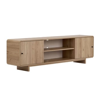 Zavio TV-bord 180 cm med Opbevaring, Træ- og Egetræsudseende - Natur - Møbler - TV borde & mediemøbler - TV-borde