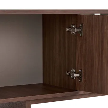 Zavio TV-bord 180 cm med Opbevaring, Træ- og Valnøddeudseende - Brun - Møbler - TV borde & mediemøbler - TV-borde
