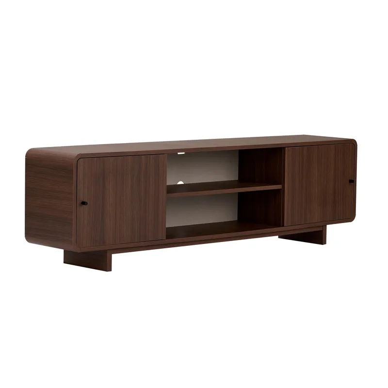 Zavio TV-bord med Opbevaring 180x52x34 cm, Valnød