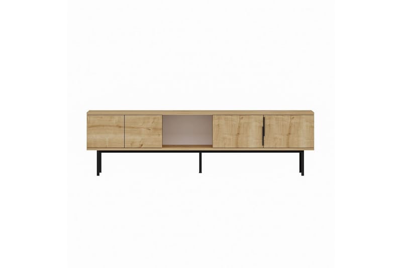 Zeiran TV-bord 180 cm - Mellemfarvet træ - Møbler - TV borde & mediemøbler - TV-borde