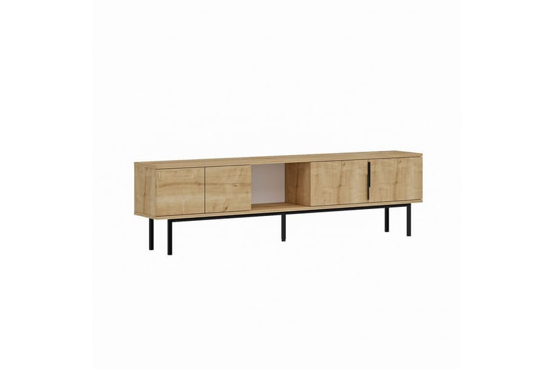 Zeiran TV-bord 180 cm - Mellemfarvet træ - Møbler - TV borde & mediemøbler - TV-borde