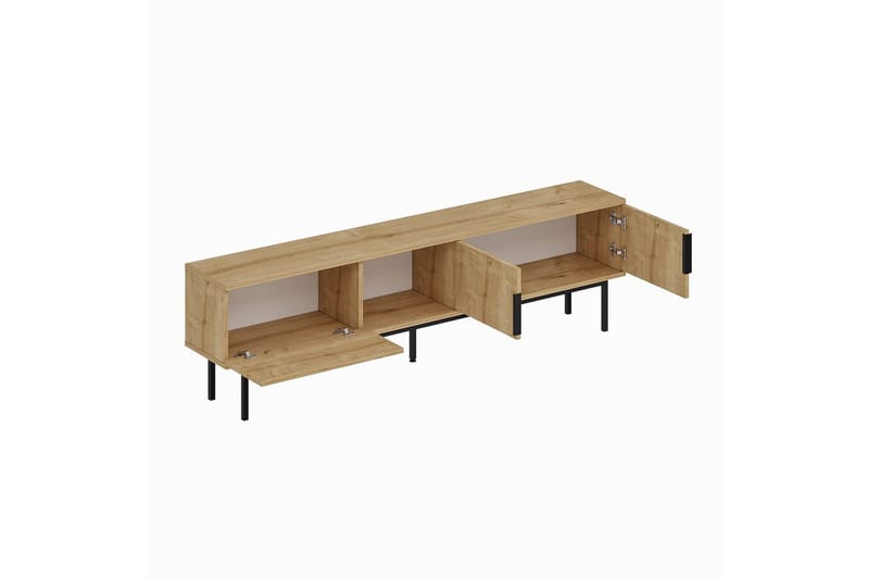 Zeiran TV-bord 180 cm - Mellemfarvet træ - Møbler - TV borde & mediemøbler - TV-borde