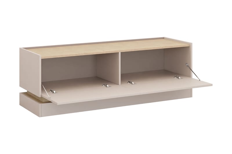 Zelric Tv-bänk 150 cm - Beige - Møbler - TV borde & mediemøbler - TV-borde