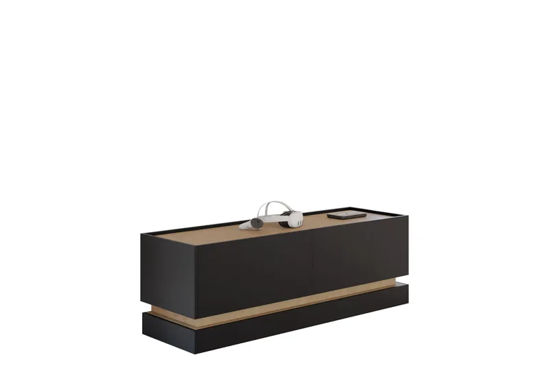 Zelric Tv-bänk 150 cm, Sort