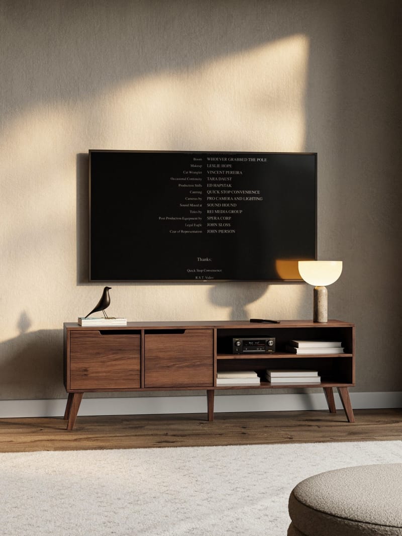 Zelto TV-bord 160 cm - Warmia valnød - Møbler - TV borde & mediemøbler - TV-borde