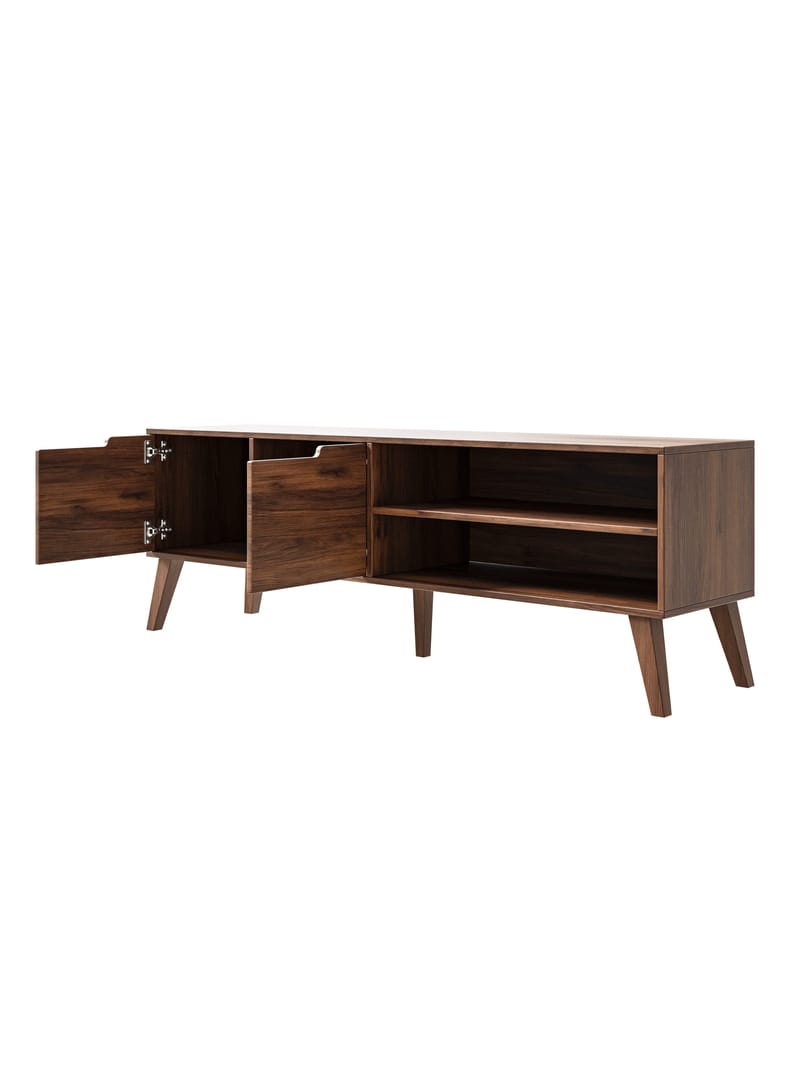 Zelto TV-bord 160 cm - Warmia valnød - Møbler - TV borde & mediemøbler - TV-borde
