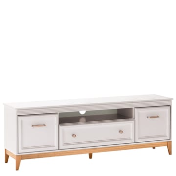 Zeylor Gulvstående Tv-bord 179 cm med Opbevaring i Malet Træ - Beige - Møbler - TV borde & mediemøbler - TV-borde