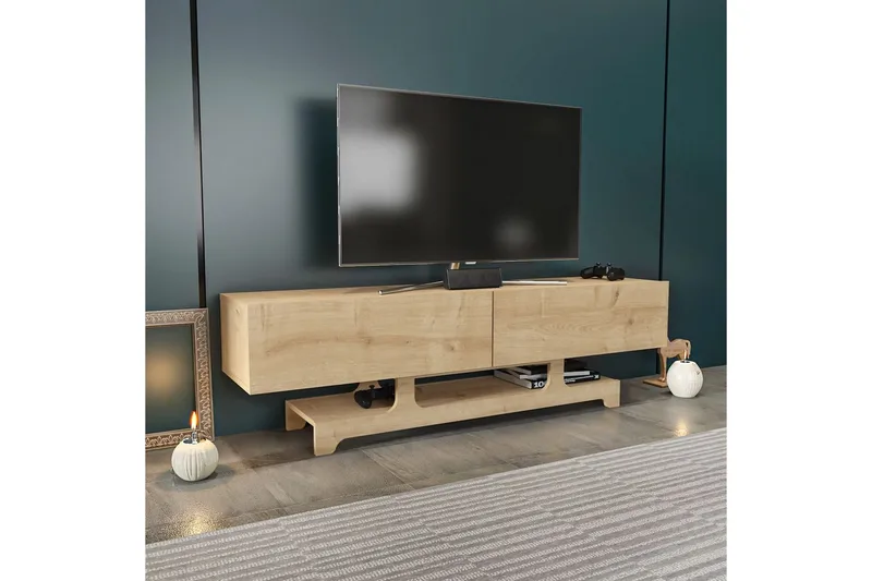 Zira TV-bænk 160 cm - Eg - Møbler - TV borde & mediemøbler - TV-borde