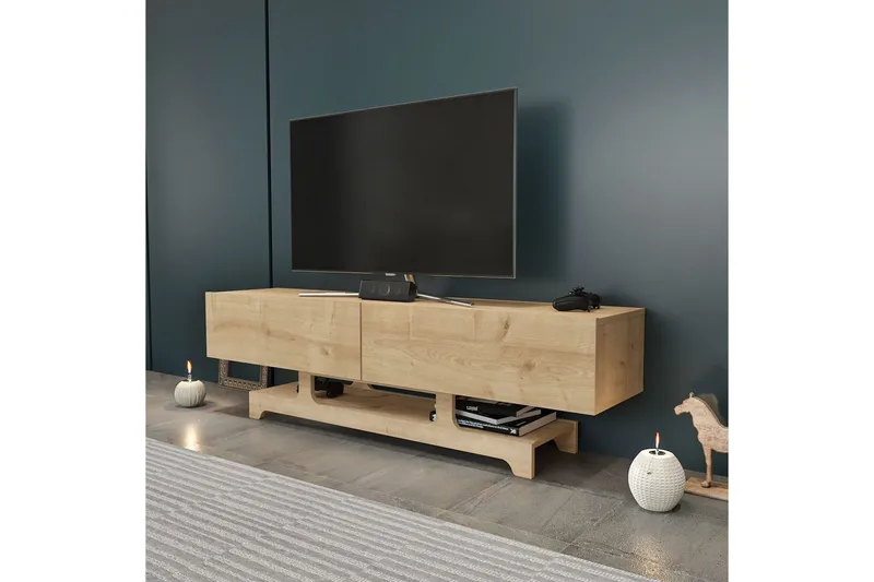 Zira TV-bænk 160 cm - Eg - Møbler - TV borde & mediemøbler - TV-borde