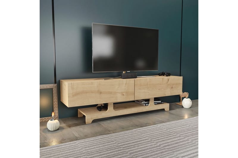 Zira TV-bænk 160 cm - Eg - Møbler - TV borde & mediemøbler - TV-borde