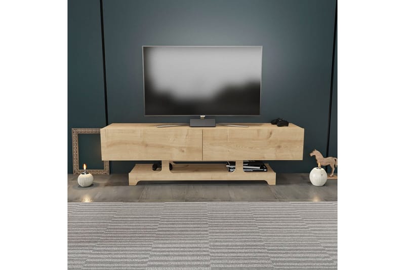 Zira TV-bænk 160 cm - Eg - Møbler - TV borde & mediemøbler - TV-borde