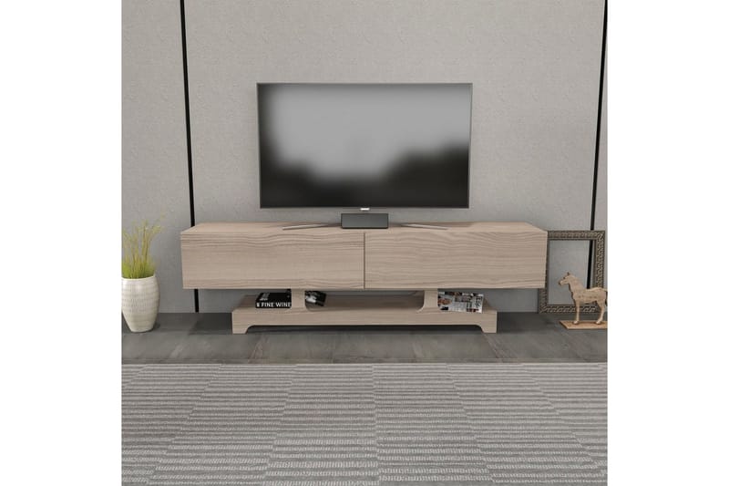 Zira TV-bænk 160 cm - Rød - Møbler - TV borde & mediemøbler - TV-borde