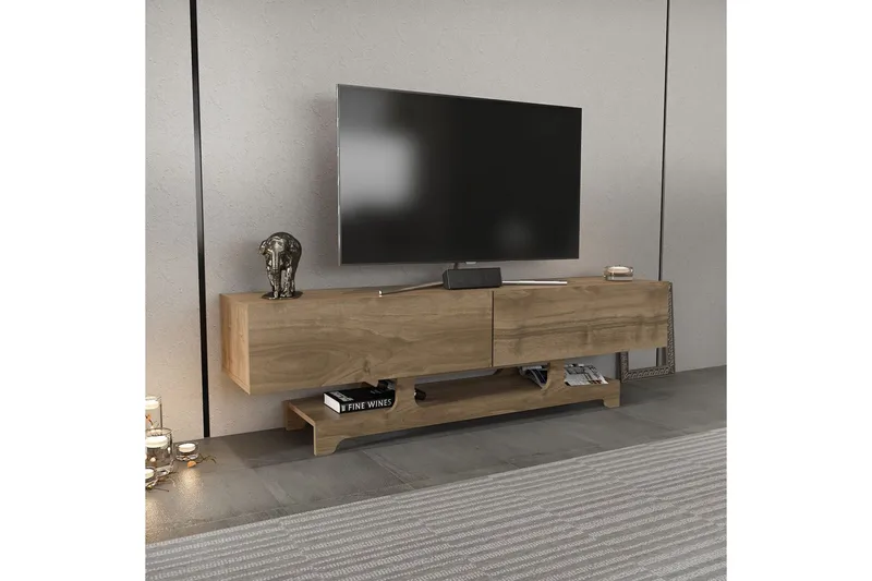 Zira TV-bænk 160 cm - Valnød - Møbler - TV borde & mediemøbler - TV-borde