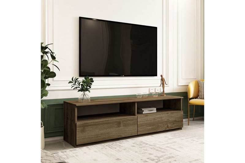 Zylen TV-bænk 144 cm - Valnød - Møbler - TV borde & mediemøbler - TV-borde