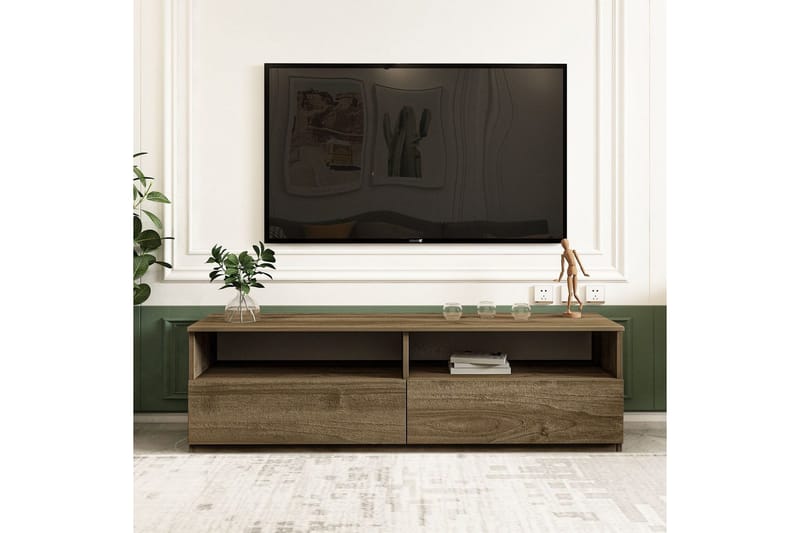 Zylen TV-bænk 144 cm - Valnød - Møbler - TV borde & mediemøbler - TV-borde