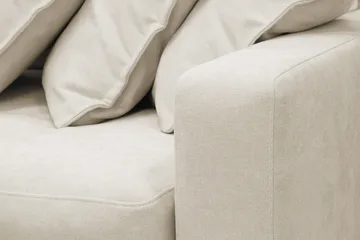 Valencia ekstra dyb 5-personers sofa i chenille - Beige - Møbler - Sofaer