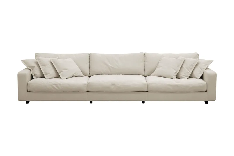 Valencia Ekstra Dyb 5-personers Sofa i Chenille, Beige