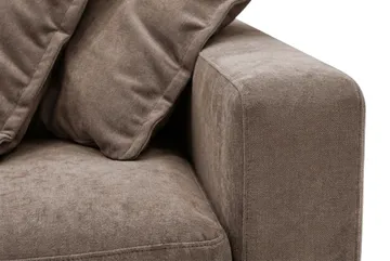 Valencia ekstra dyb 5-personers sofa i chenille - Mørkebrun - Møbler - Sofaer