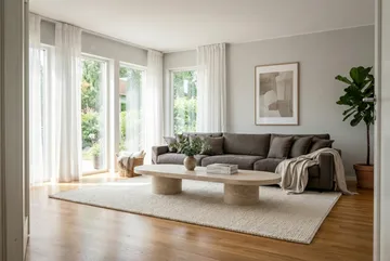 Valencia ekstra dyb 5-personers sofa - Taupe - Møbler - Sofaer