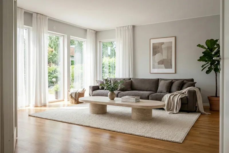 Valencia ekstra dyb 5-personers sofa - Brun - Møbler - Sofaer