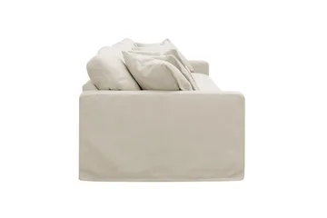 Valencia ekstra dyb 5-personers sofa med aftageligt og vaskbart betræk - Beige - Møbler - Sofaer