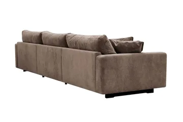 Valencia ekstra dyb 5-personers sofa i chenille - Mørkebrun - Møbler - Sofaer