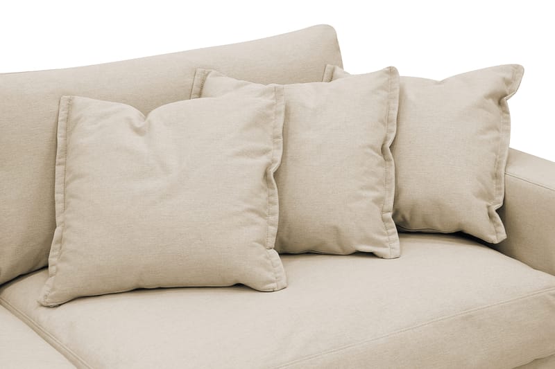 Valencia ekstra dyb 5-personers sofa med aftageligt og vaskbart betræk - Beige - Møbler - Sofaer