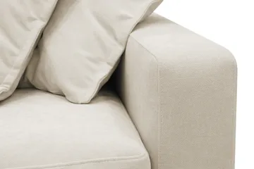 Valencia ekstra dyb 5-personers sofa i chenille - Beige - Møbler - Sofaer