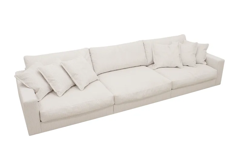 Valencia ekstra dyb 5-personers sofa - Offwhite - Møbler - Sofaer