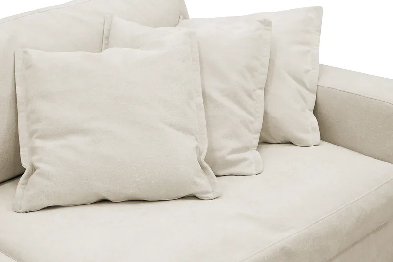 Valencia ekstra dyb 5-personers sofa i chenille - Beige - Møbler - Sofaer