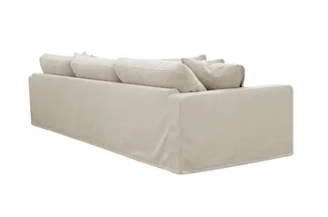 Valencia ekstra dyb 5-personers sofa med aftageligt og vaskbart betræk - Beige - Møbler - Sofaer