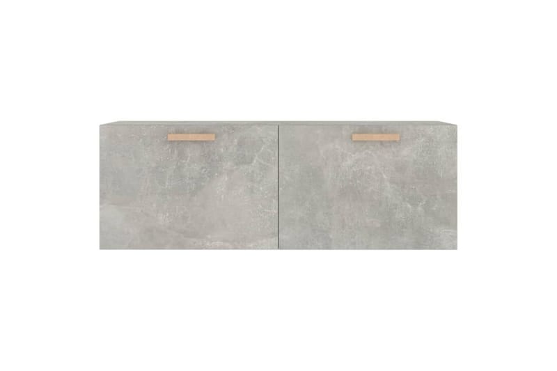 beBasic vægskab 100x36,5x35 cm konstrueret træ betongrå - GrÃ¥ - Opbevaring - Væghængt opbevaring