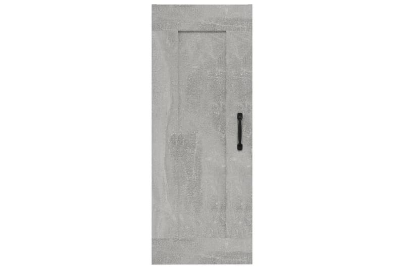 beBasic vægskab 35x34x90 cm konstrueret træ betongrå - GrÃ¥ - Opbevaring - Væghængt opbevaring