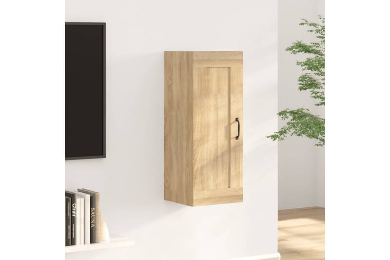 beBasic vægskab 35x34x90 cm konstrueret træ sonoma-eg - Brun - Opbevaring - Væghængt opbevaring
