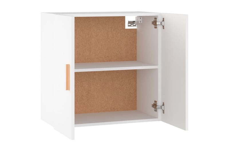 beBasic vægskab 60x30x60 cm konstrueret træ hvid - Hvid - Opbevaring - Væghængt opbevaring