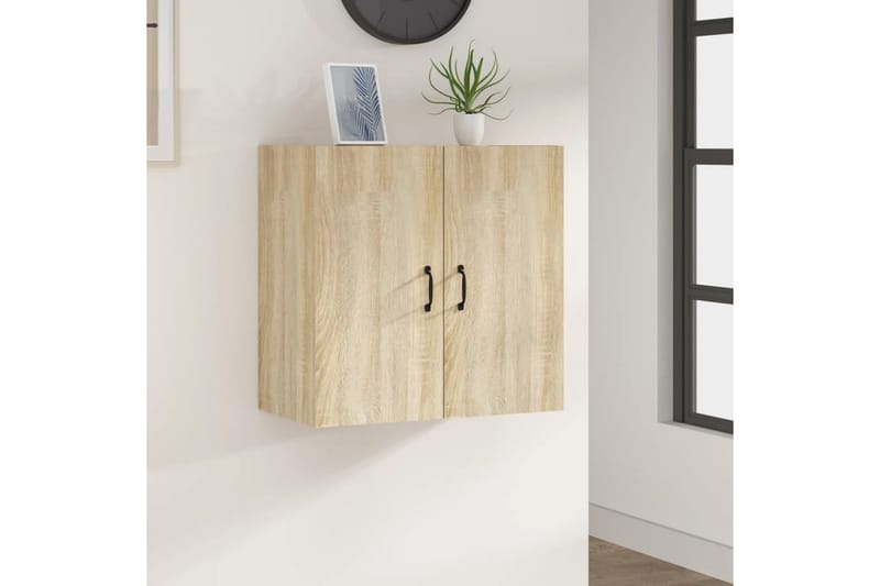 beBasic vægskab 60x31x60 cm konstrueret træ sonoma-eg - Brun - Opbevaring - Væghængt opbevaring