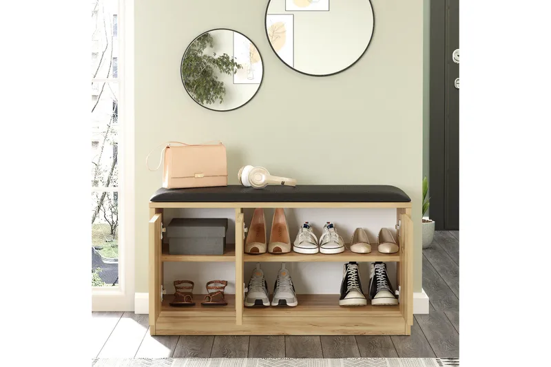 Andifli Skoskab 89,6x45,8 cm - Brun - Opbevaring - Entréopbevaring