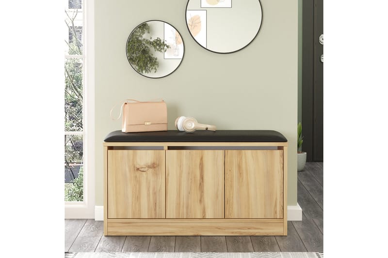 Andifli Skoskab 89,6x45,8 cm - Brun - Opbevaring - Entréopbevaring