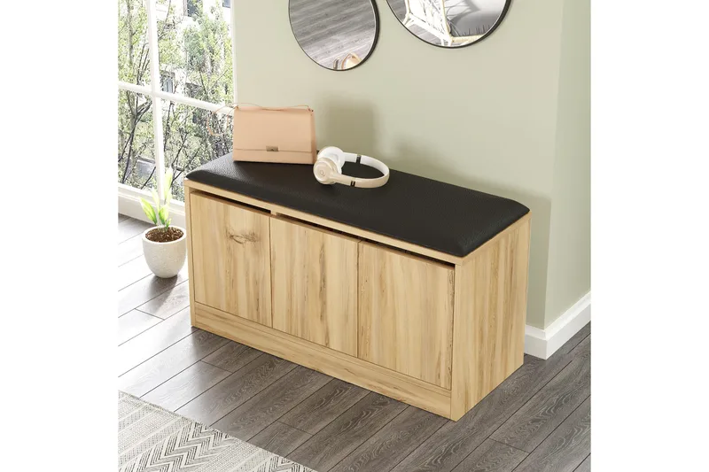 Andifli Skoskab 89,6x45,8 cm - Brun - Opbevaring - Entréopbevaring