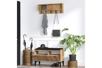 Mamerto Skoskab 80x36 cm - Natur - Opbevaring - Entréopbevaring