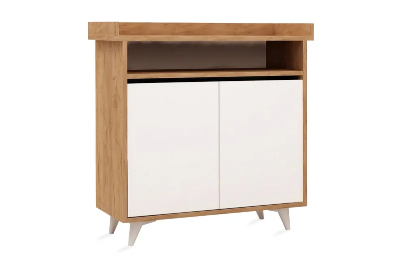 Mod Design opbevaringsskab, Træ / hvid