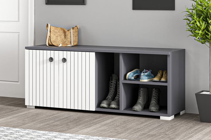 Rinorea Skoskab 120x51,6 cm - Antracit - Opbevaring - Entréopbevaring